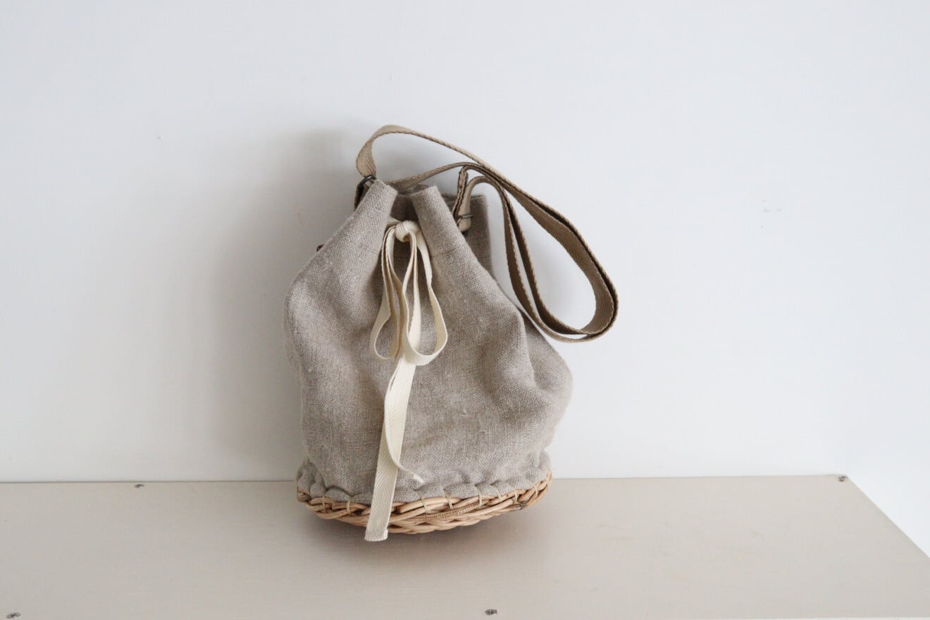 ardem su o linen pouch basket