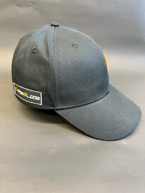 SQUADオリジナルキャップ BLACK×ORANGE 数量限定 ワッペンカスタム選択
