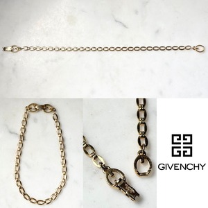 vintage GIVENCHY gold color metal chain bracelet