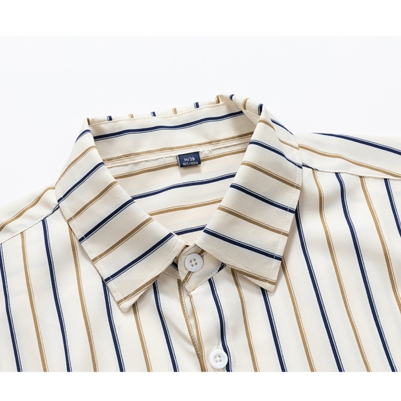 【Harbor Stripe】スタンドカラーシャツ TB2195・画像11