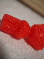 カラフルプラスチック ドイツのベア 赤いつぶつぶタイプ(目なし) 画像12