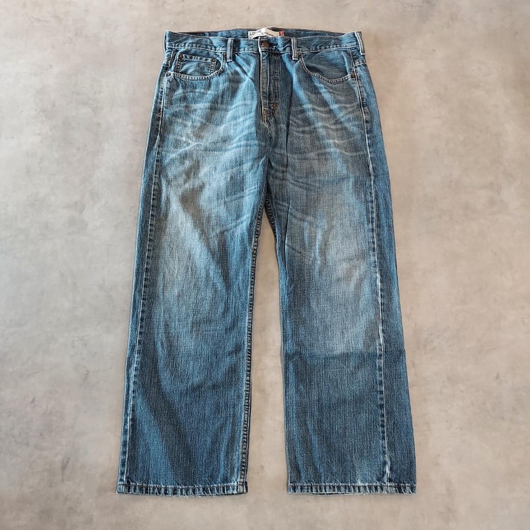 リーバイス569 Levis W34 ワイド バギー 青 古着 ヒゲ 22478