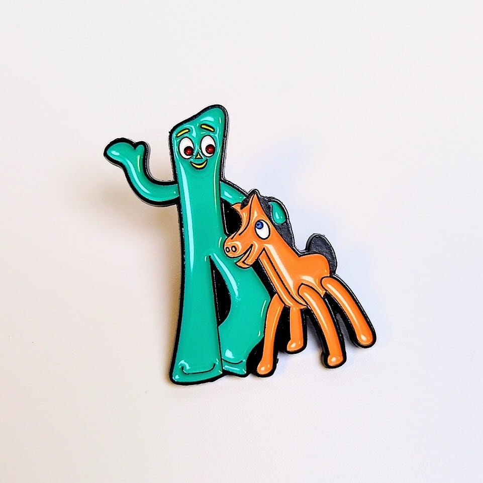 送料無料! ★ピンズ PINS★ピンバッジ 【 GUMBY(ガンビー)】 Gumby and Pokey ガンビーアンドポーキー 3P SET〚アメリカン雑貨 アメトイ〛