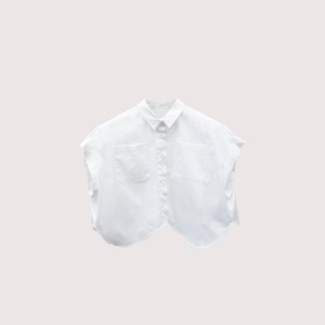 ペタルカットシャツ(ホワイト)