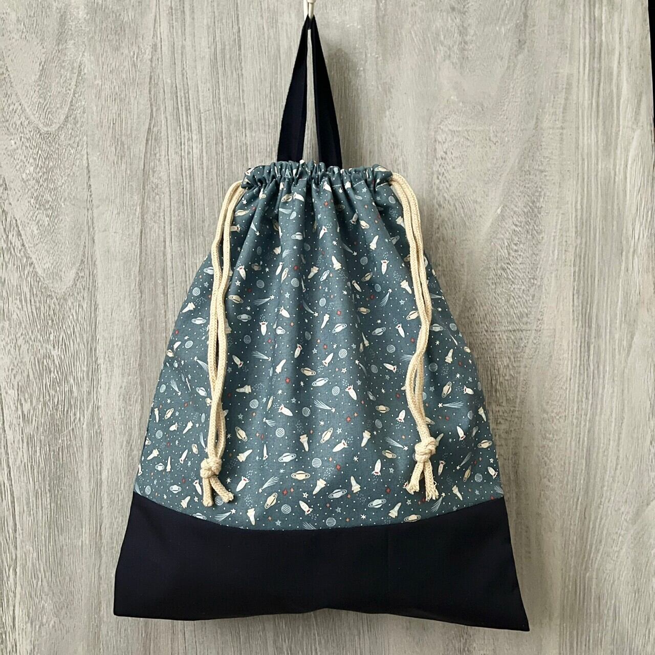 体操着入れ(持ち手付き巾着袋) ユニバース