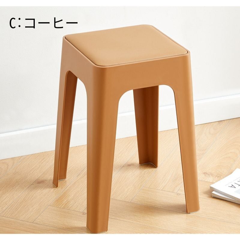 サイコロ型　ビンテージスツール　オレンジ サイコロ型 ビンテージスツール オレンジ サイコロ型 ビンテージ