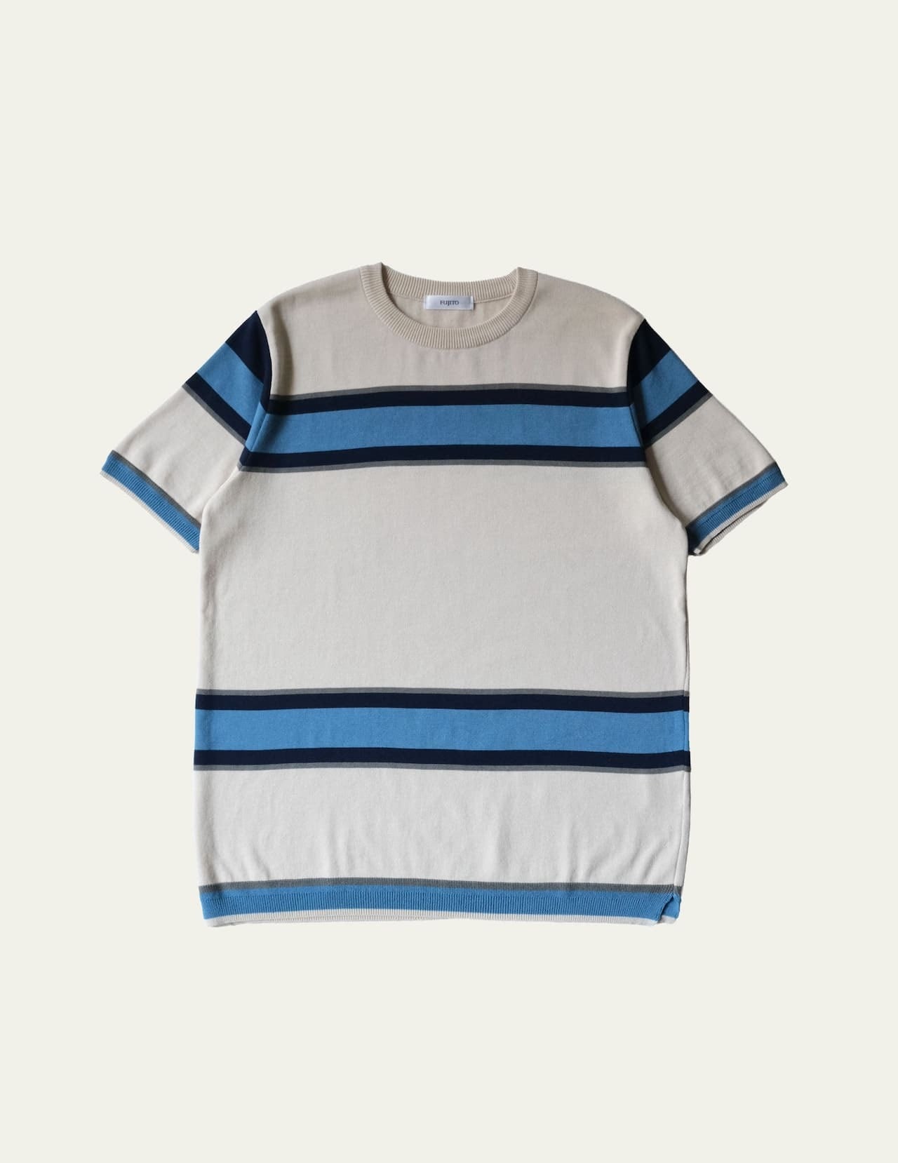 FUJITO フジト Border Knit T-Shirt サイズ2 FUJITO Border Knit T-Shirt Navy Border,White Border | Directors