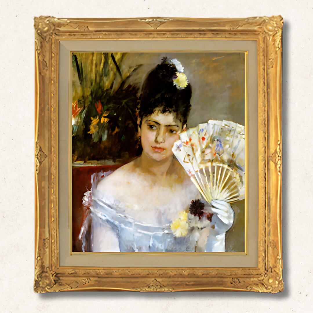 直筆仕上げ油絵 【べルト・モリゾ 】バーティで F10 絵画 アート インテリア 人物画