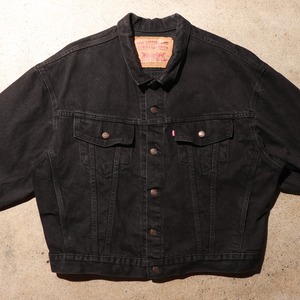 美品 L Levi's 70598 USA 91年 サルファー ブラックデニムジャケット levi's