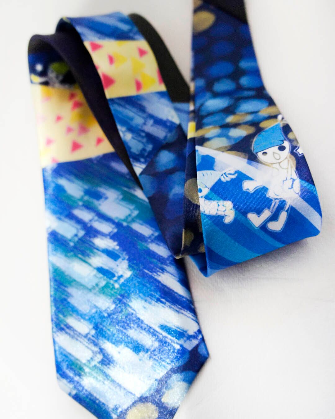 mushroomネクタイ【一点物】【個性派】【小人シリーズ】