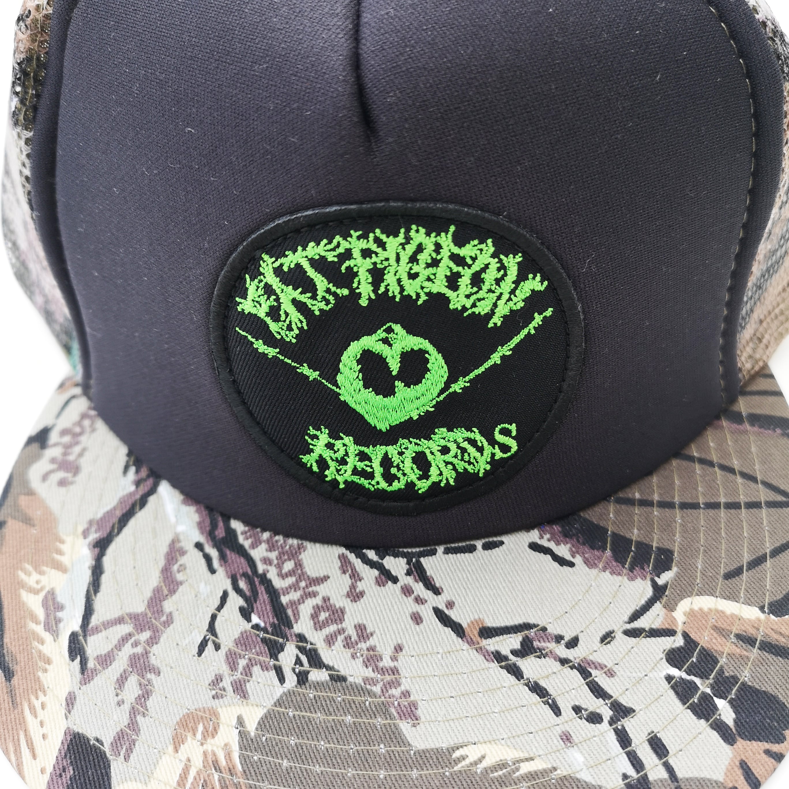 FAT PIGEON RECORDS CAMO MESH CAP