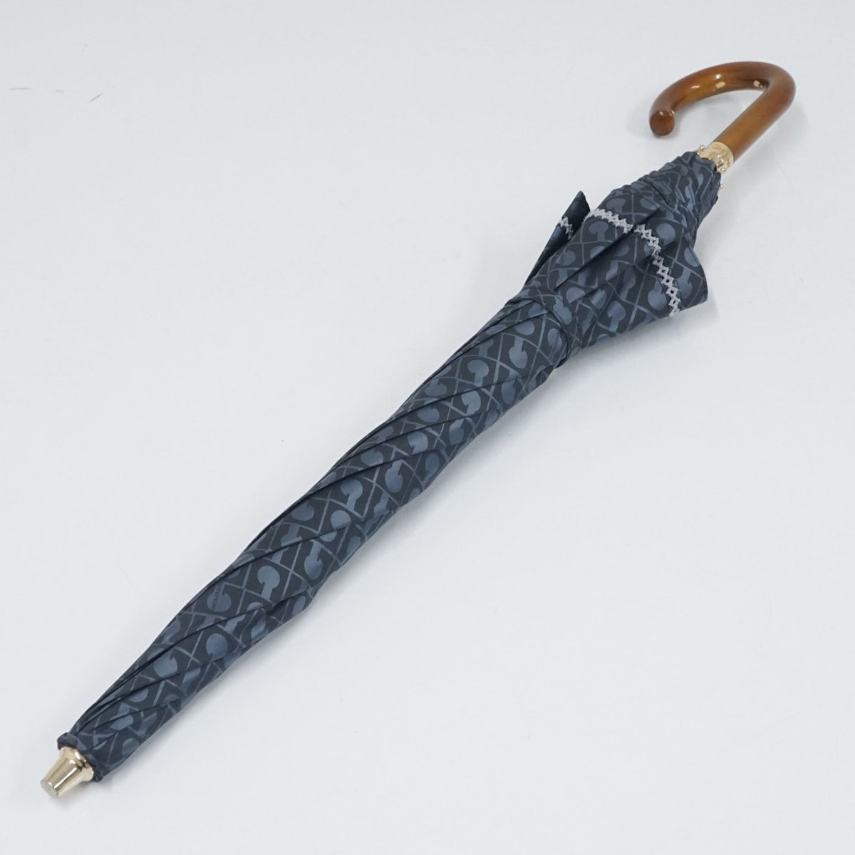日傘 GHERARDINI ゲラルディーニ 晴雨兼用日傘 USED美品 ネイビー