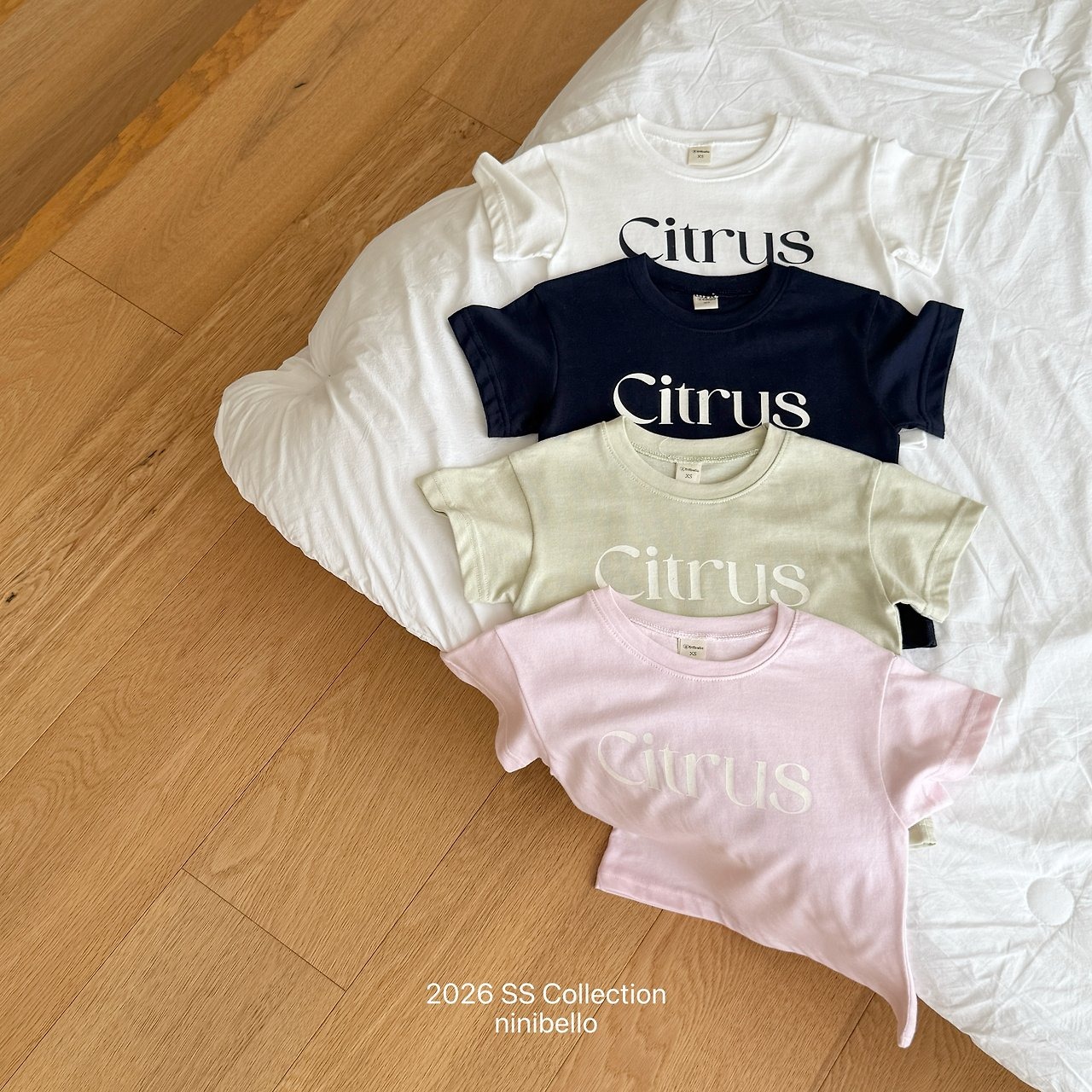 [ninibello] Citrus Short sleeve T-shirt +fee2 / [니니벨로] 시트러스반팔티