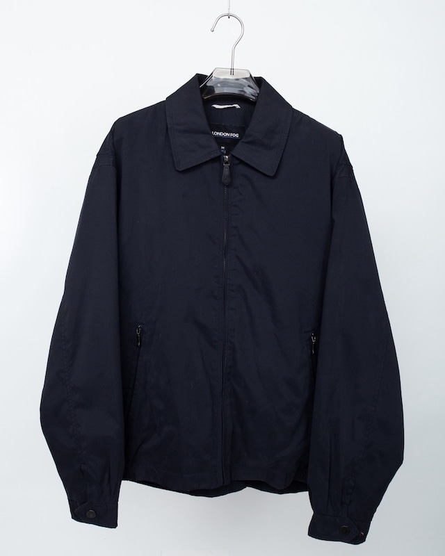smooth cloth zip up blouson