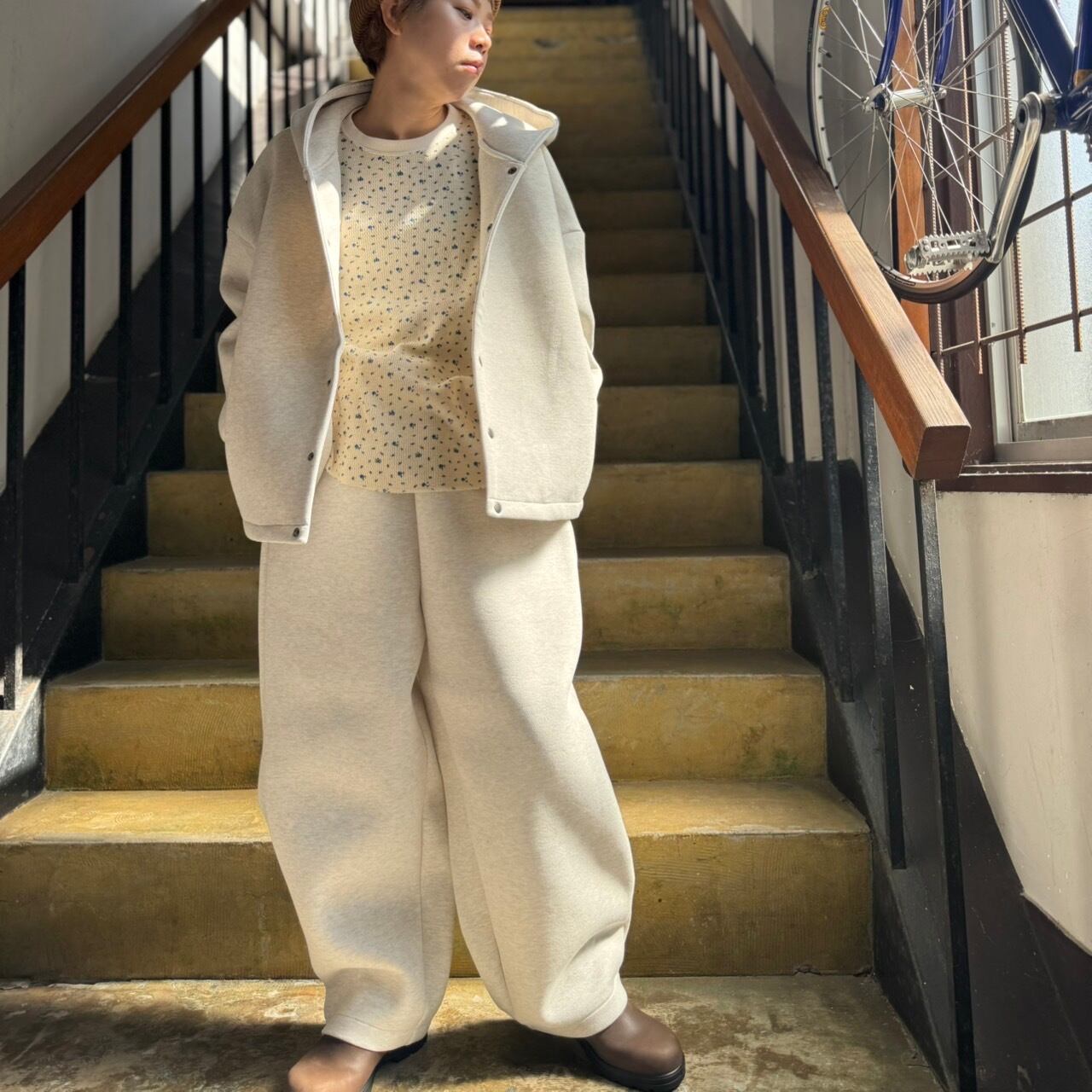 prit - ダンボールニット フードジャケット（TOPオートミール