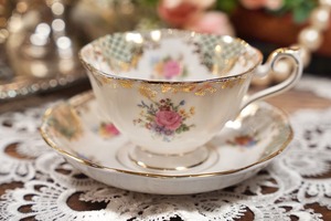 Ｂ【Royal Albert】ロイヤルアルバート ジョセフィーヌ カップ&ソーサー