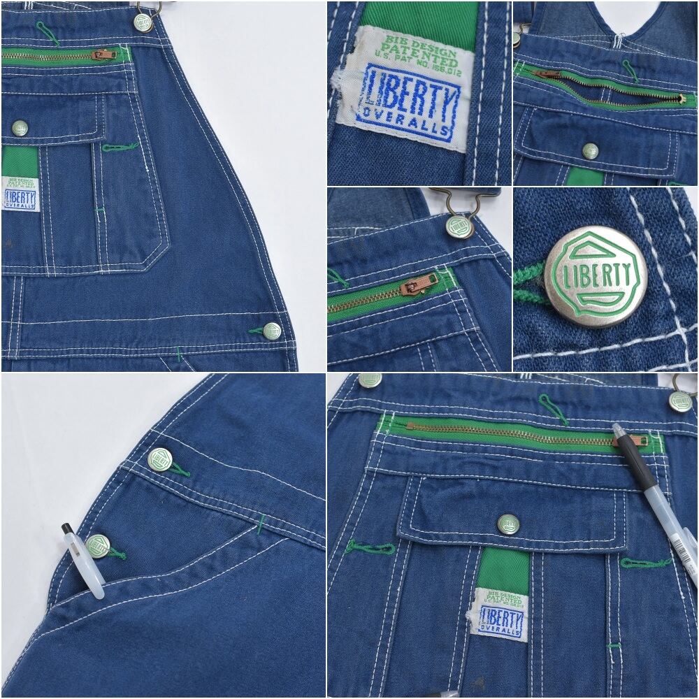 90s LIBERTY リバティ デニム オーバーオール ヴィンテージ