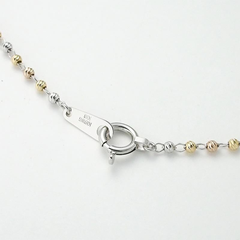 タサキ TASAKI K18YG/WG パール/6.8～7.6mm ステーション ネックレス