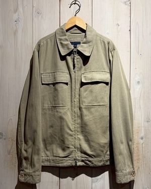 【a.k.a.C.a.k.a vintage】“BANANA REPUBLIC”Cotton × Linen Loose Zip Up Jacket