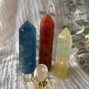 2026年プレゼント付き開運セット⭐︎フローライト&オレンジストロベリー&タンブル