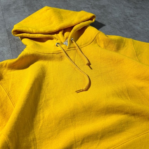 00s Russell Hoodie 無地 イエロー ounce Mid M 詳細写真6