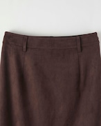 DU250734 Suede Long Skirt