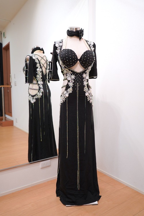 【即日発送】ベリーダンスコスチューム　４点セット　スタージ衣装　 25-1062