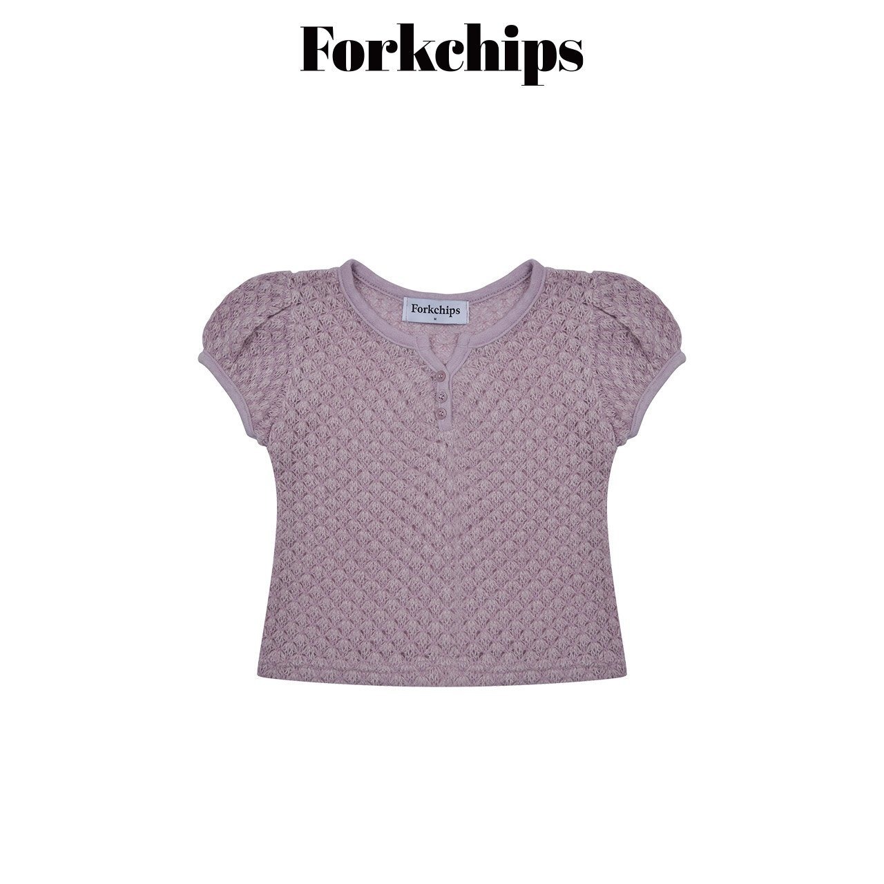 FORK CHIPS［取寄］bunny puff knit tee 26winter