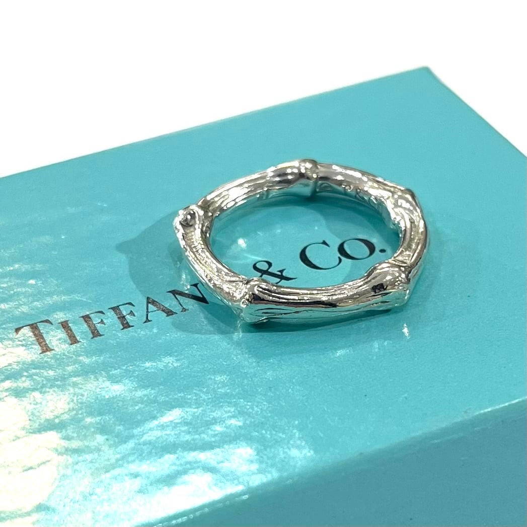 希少サイズ 特集掲載【TIFFANY&CO】【15.5号】2638名作バンブーリング