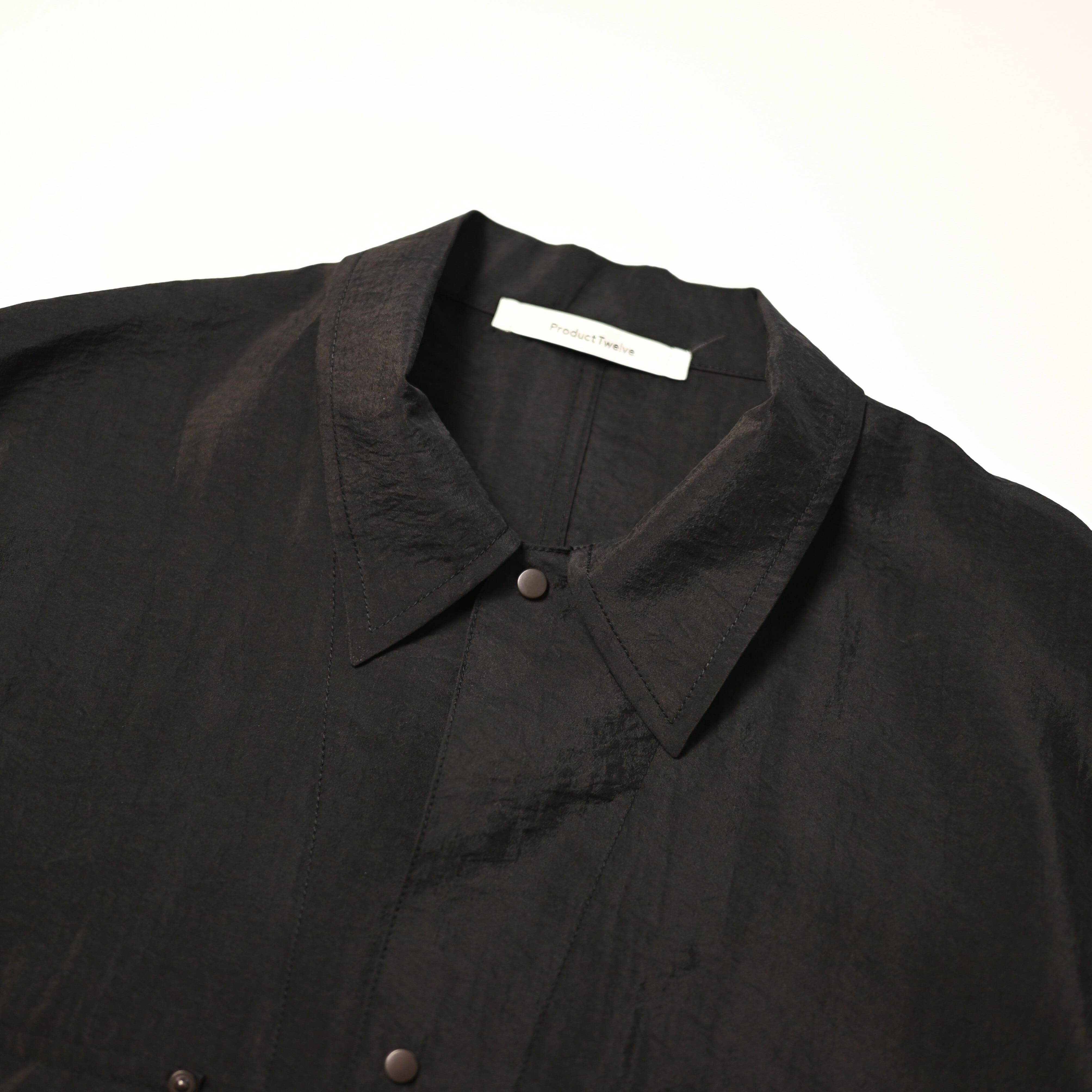 product twelve / Silk Nylon Short Sleeve Work Shirt | GANKO