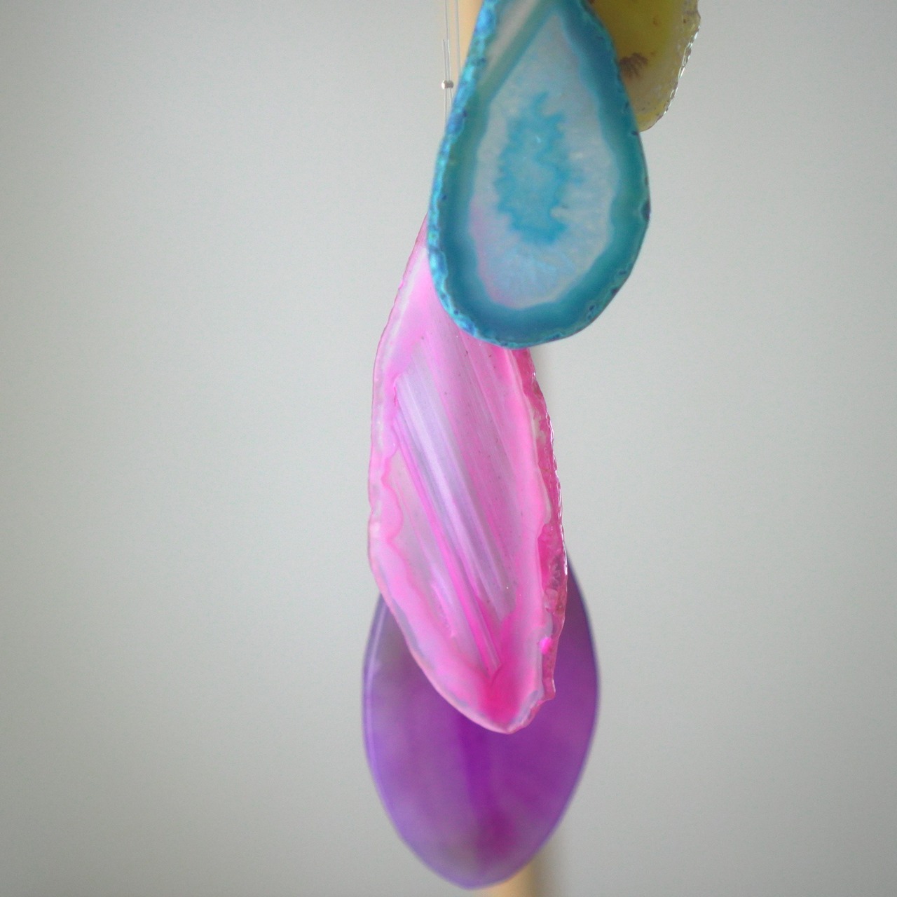 Rainbow Drops 13 - アゲートヒーリングチャイム / Agate Sun Catcher Wind Chime 549