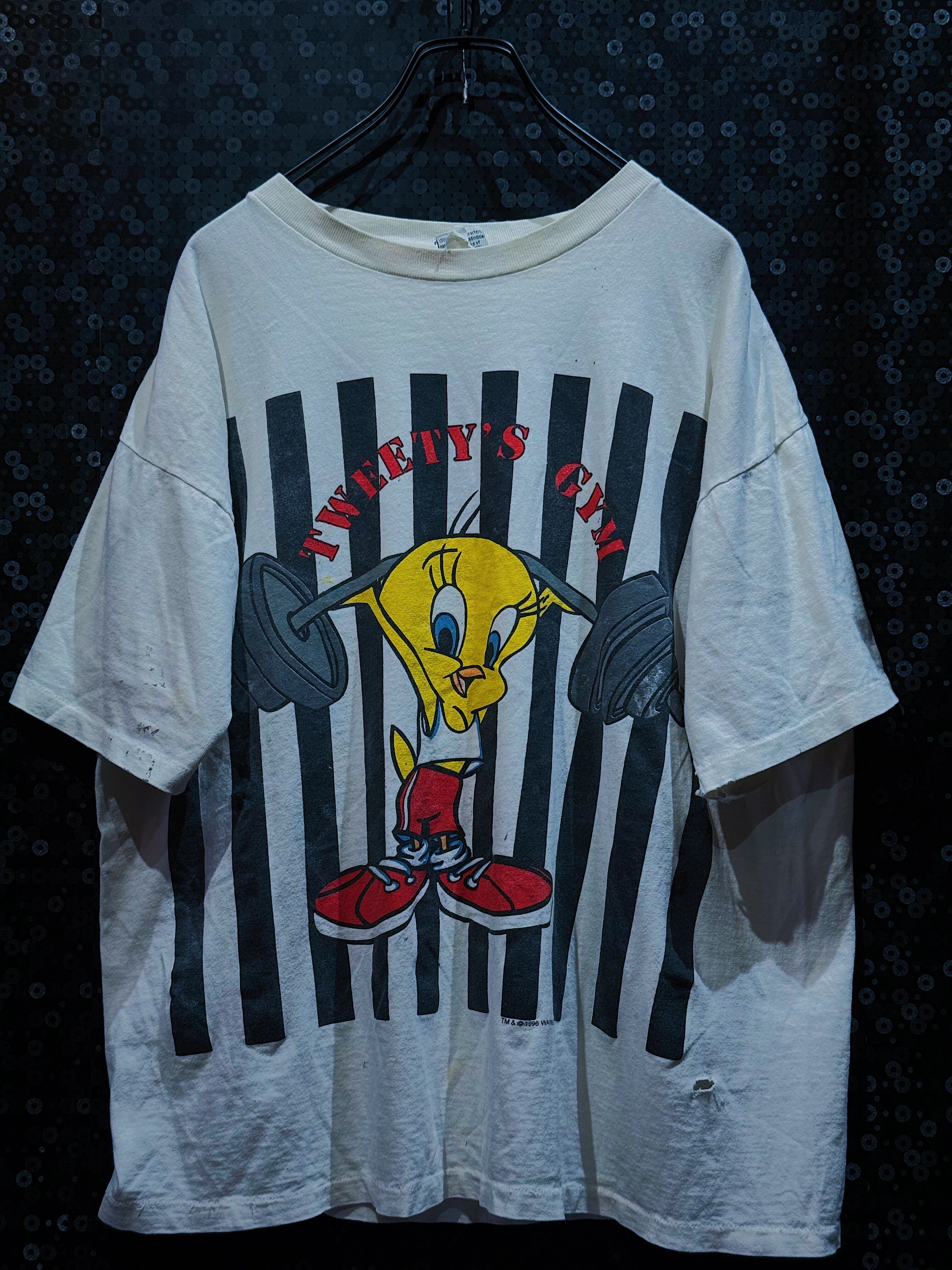 【ÆIEM】"Looney Tunes"vintage TWEETY’S GYM detail T-shirt