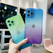 【送料無料】 グラデーション iPhoneケース クリアケース l シンプル グリーン ブルー パープル スマホケース 大人可愛い 可愛い