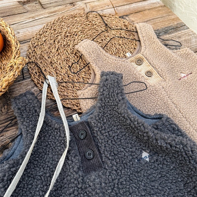 【即納】もこもこサロペット