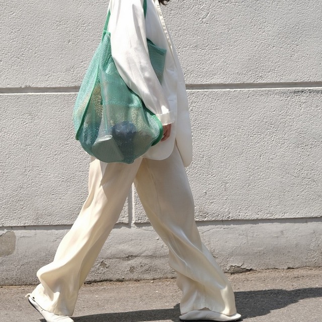 sheer wide pants　10091