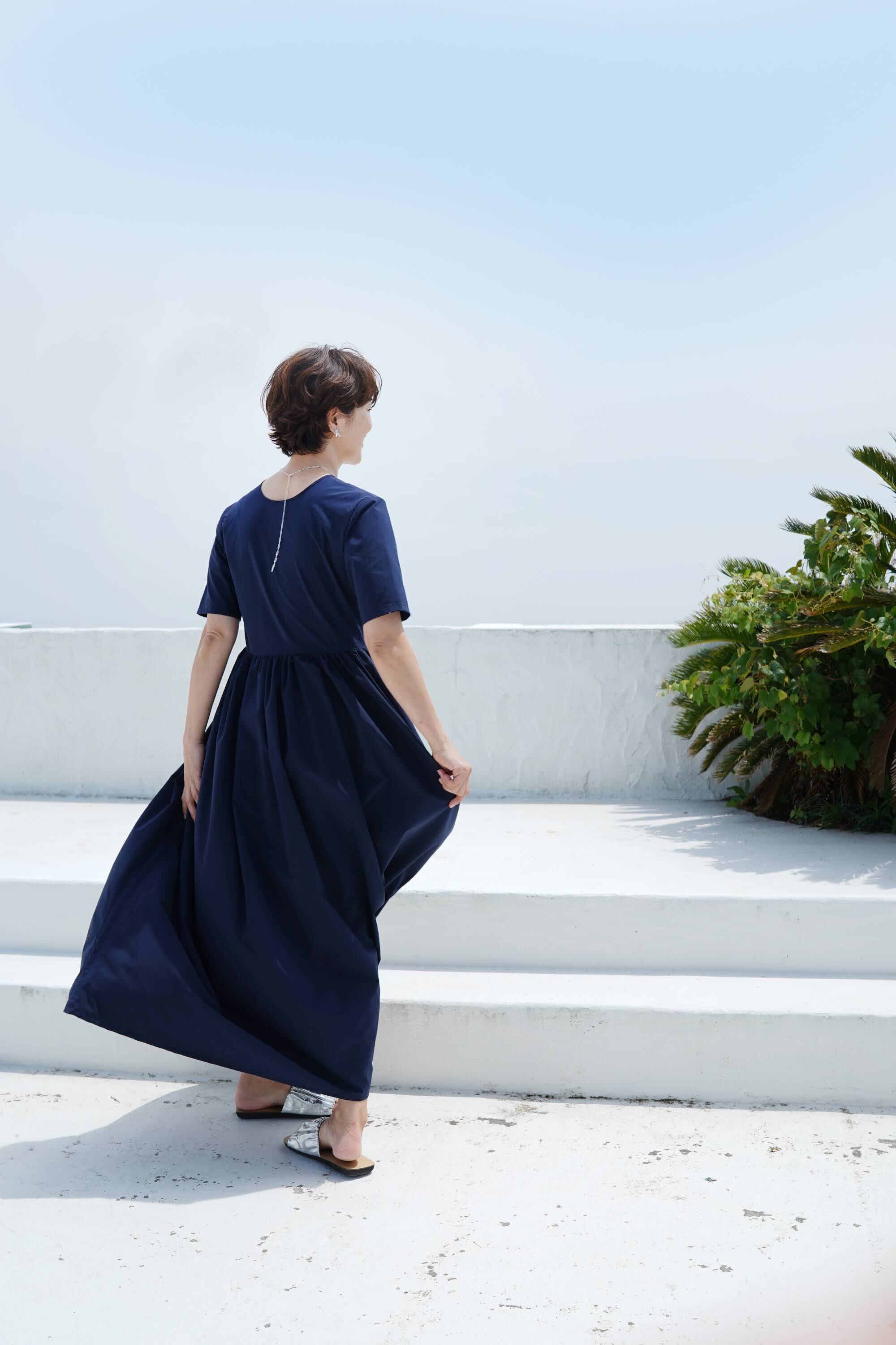 EVERYDAY DRESS 04 long ネイビー | THE9SHOP