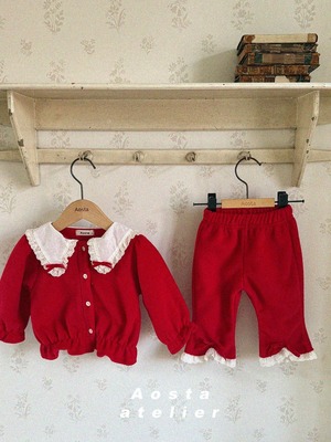 送即納⌇【上下セット】ribbon set up / Aosta