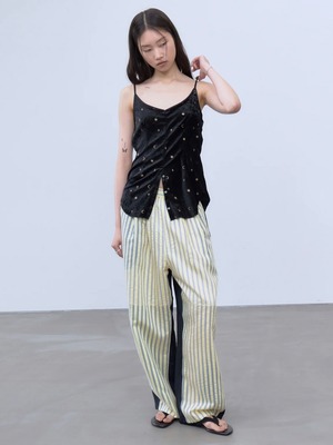 【26SS】THINGS THAT MATTER シングスザットマター / パンツ / SHEER STRIPE EASY PANTS