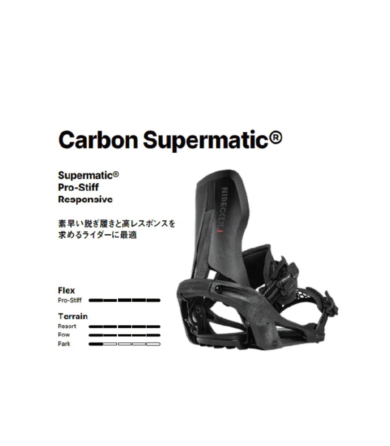 26/27 NIDECKER『CARBON SUPERMATIC BLACK カーボンスーパーマティック