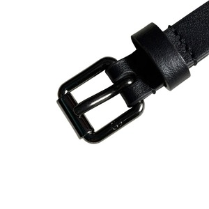 DIOR by Kim Jones black leather eyelet belt