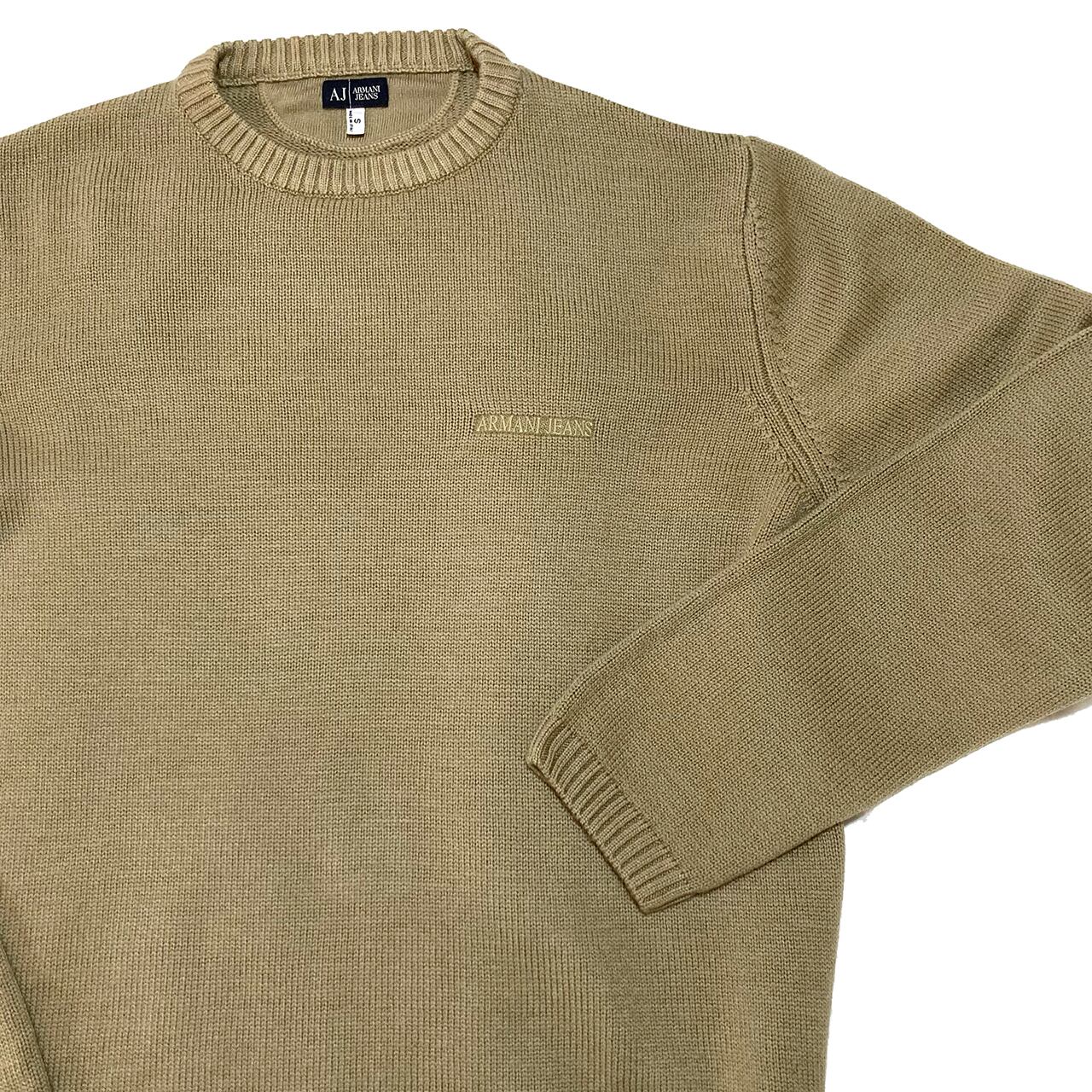 ARMANI JEANS Archive made in Italy Ssize Beige Virgin Wool Knit