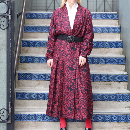 USA VINTAGE Liz claiborne PAISLEY PATTERNED DESIGN LONG ONE PIECE/アメリカ古着ペイズリー柄デザインロングワンピース