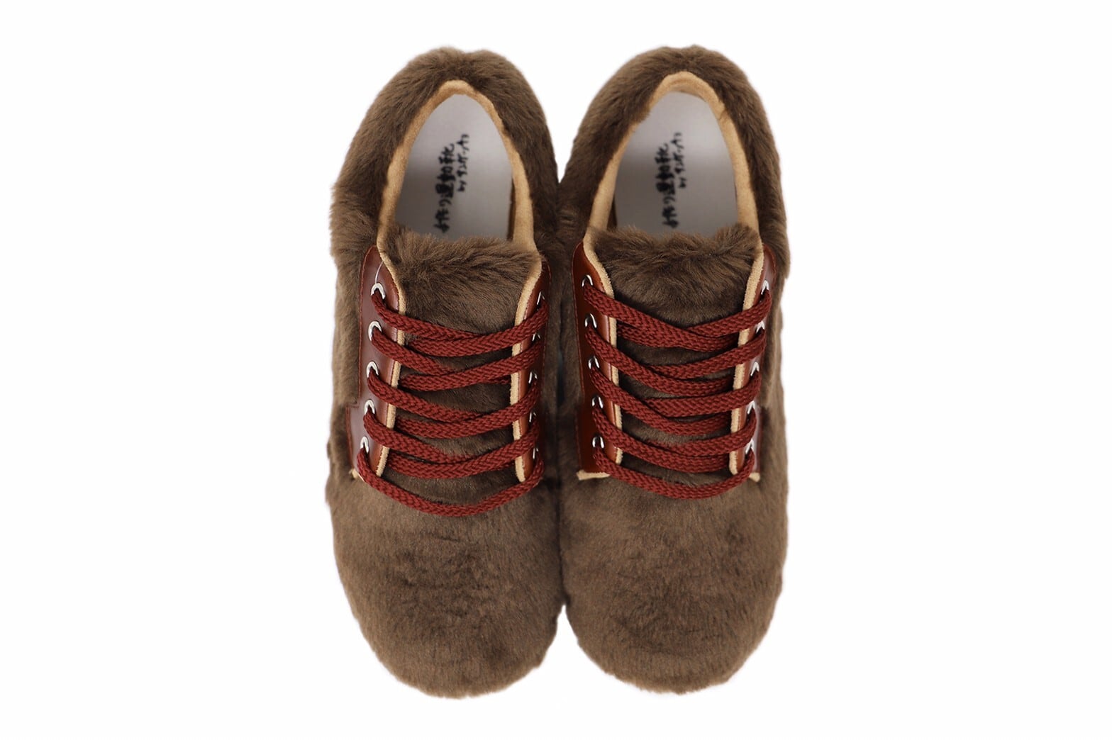 ふわふわのファーシューズ-ブラウン 546f9037710ad72dff98ade8425a9a