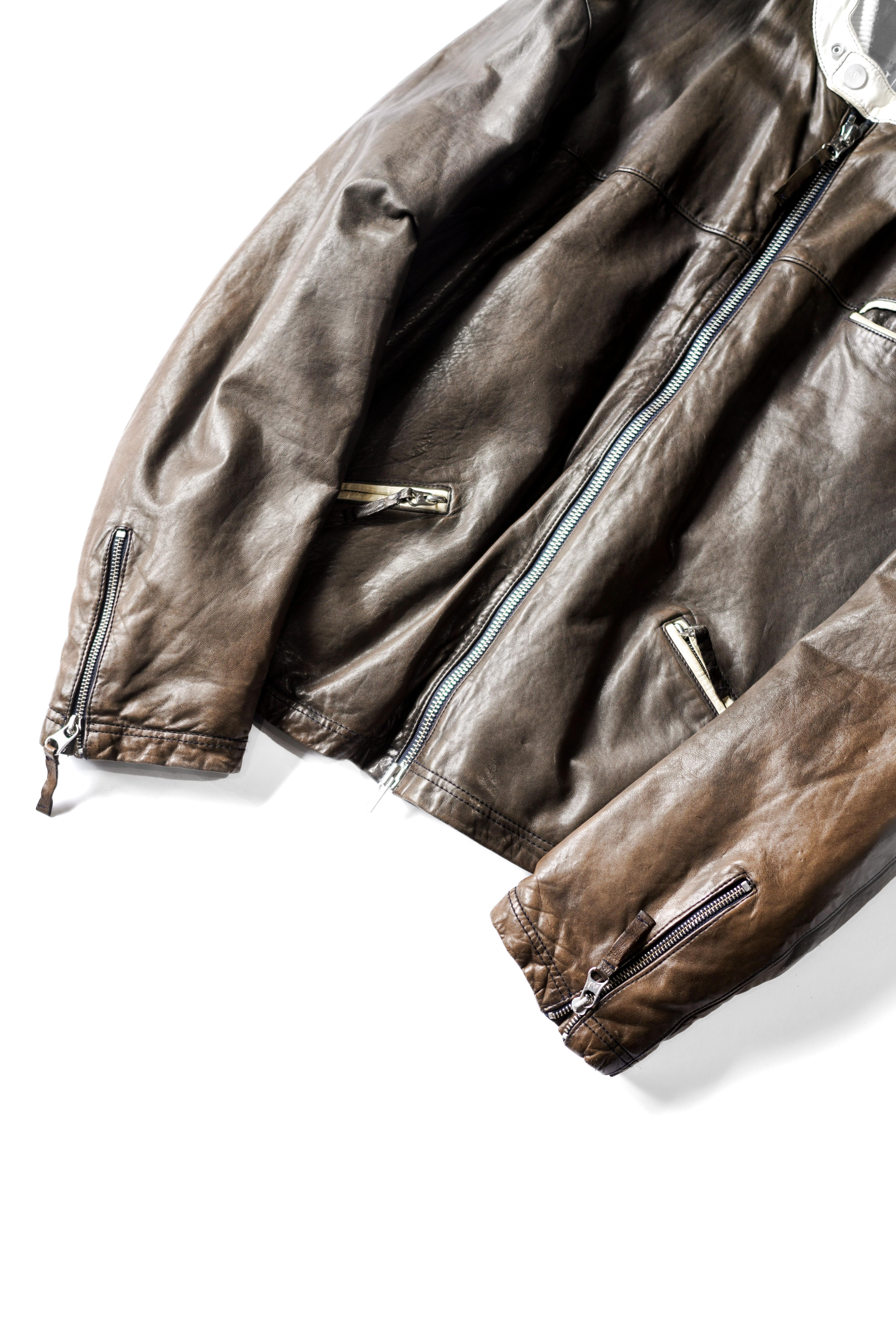 ARMANI JEANS” Nappa Leather Riders Jacket | ESSENCE