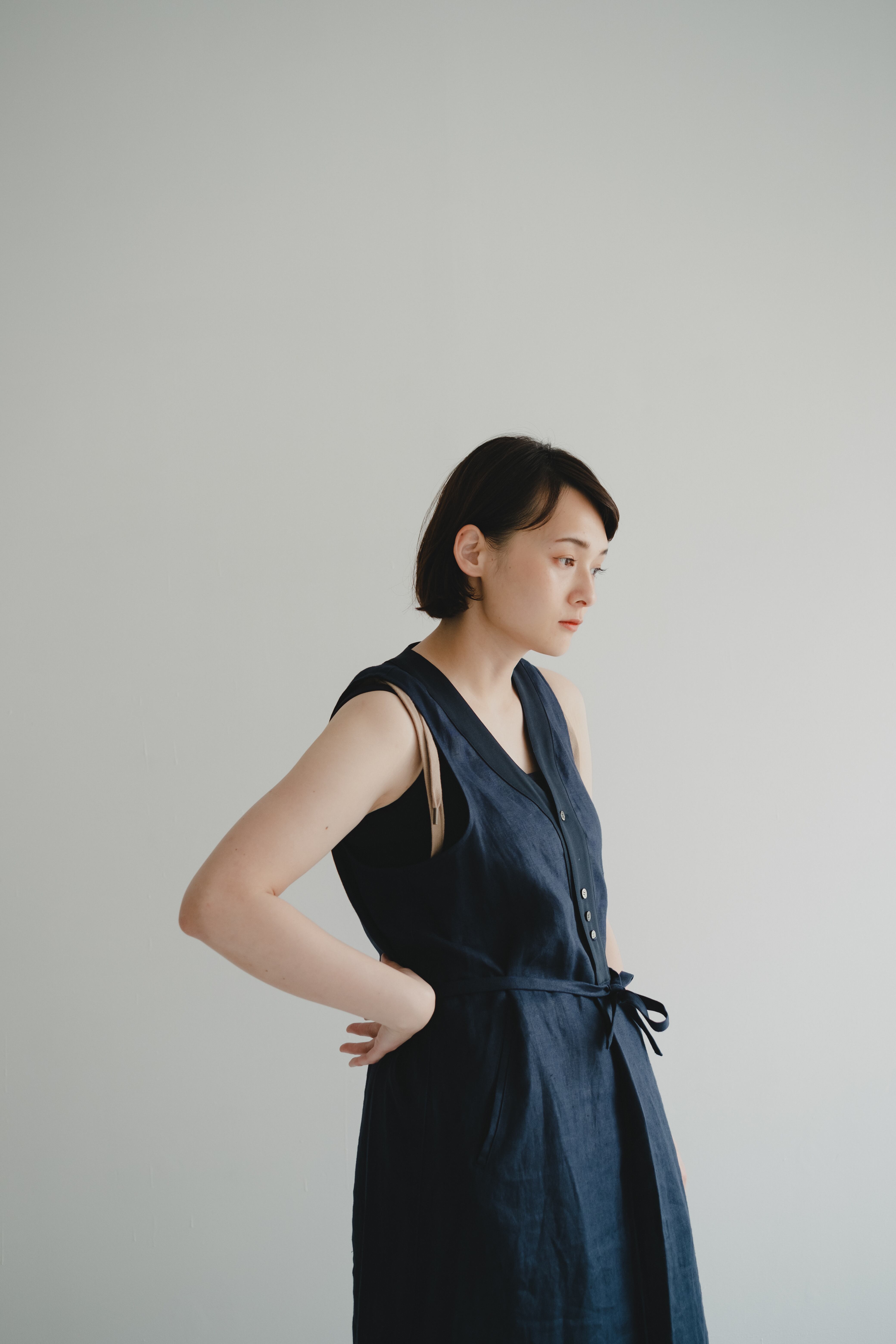 summers high【non-sleeve servant dress】