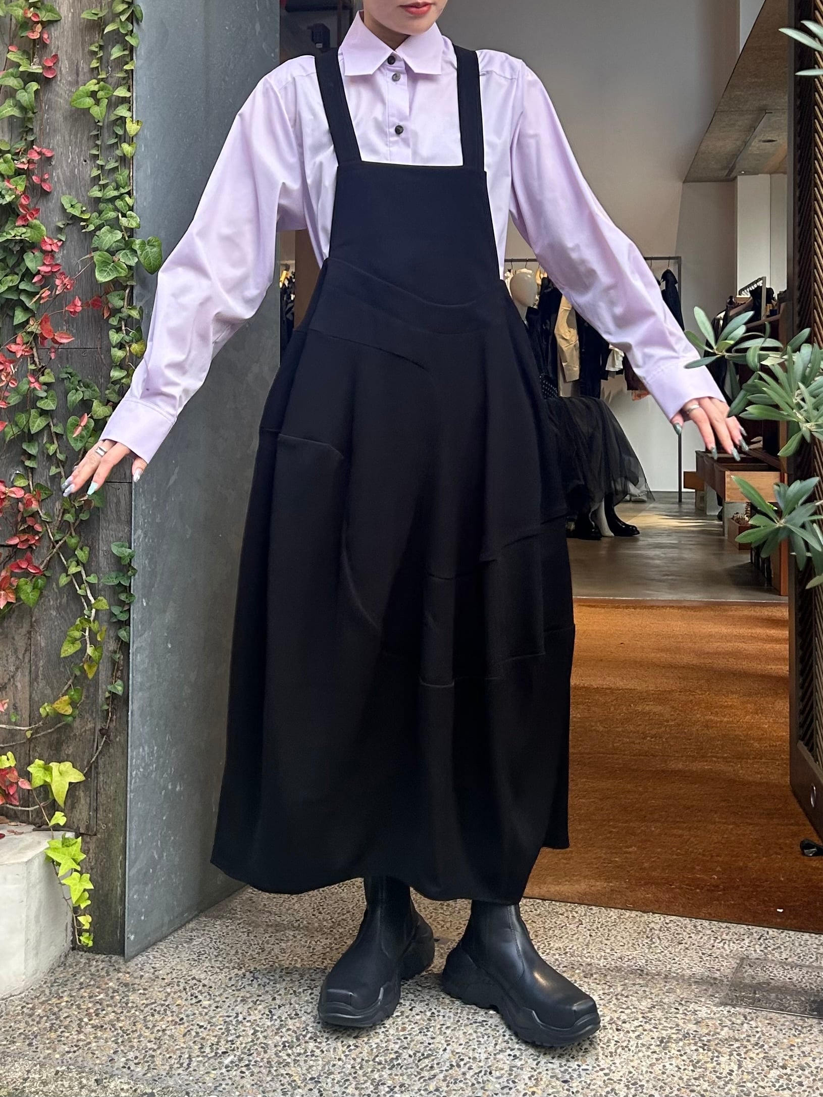 ENFOLD EGG JUMPER-SKIRT 38 ブラック（ENFOLD (エンフォルド 