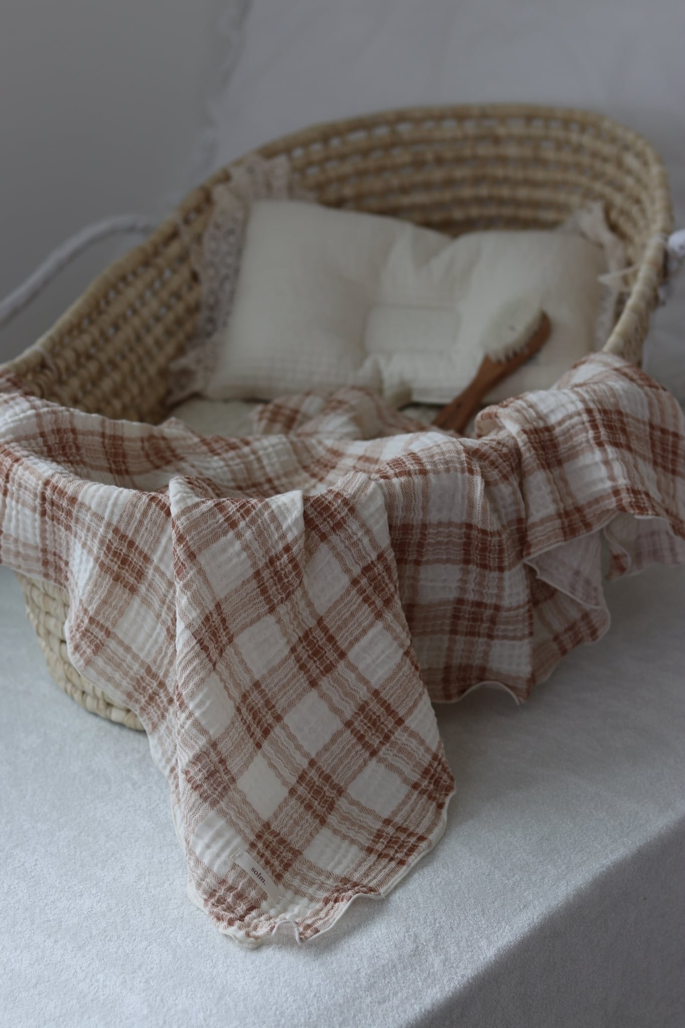 ガーゼケット check blanket 【送料無料】 おくるみ スワドル チェック
