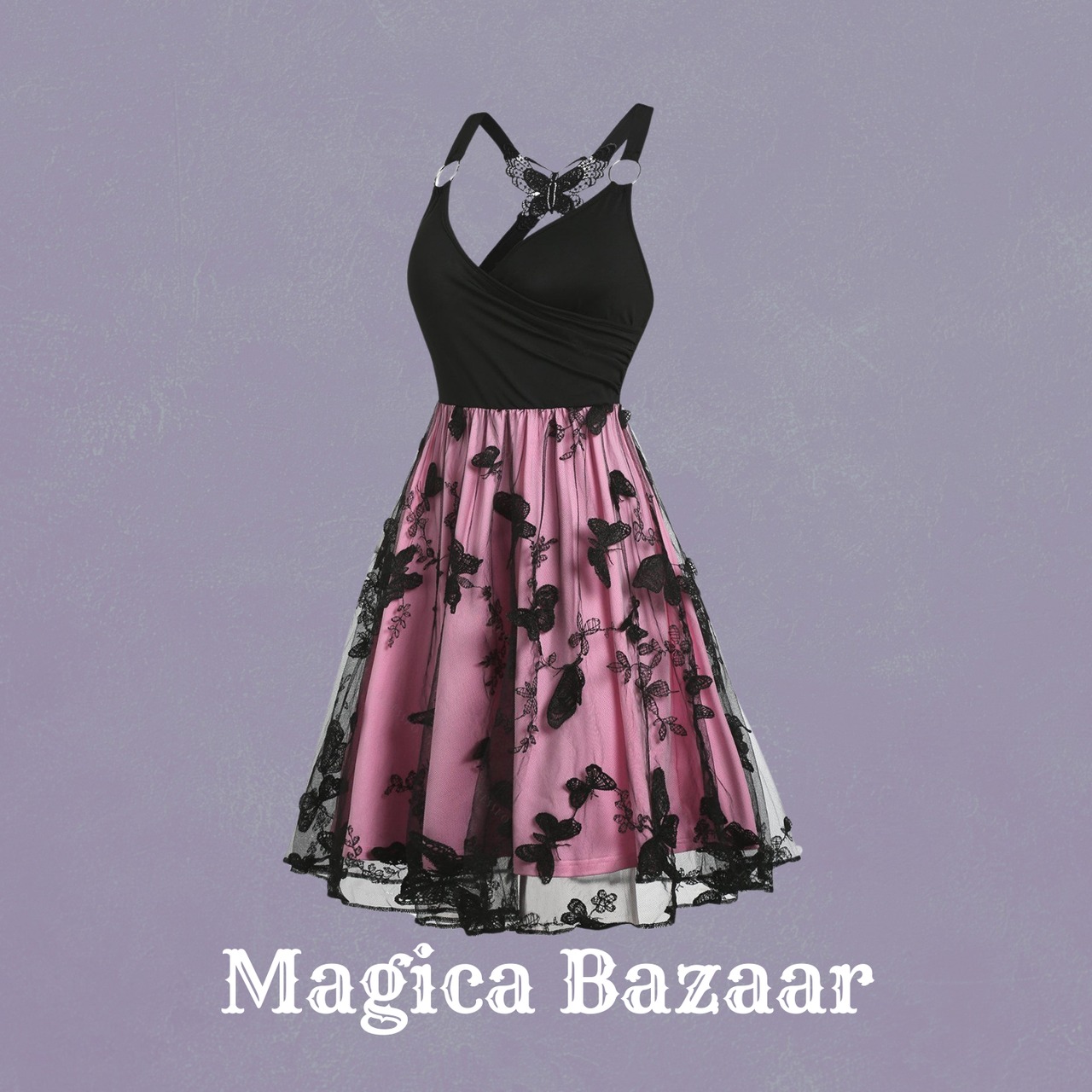 ルノアールバタフライ　フレアドレス　M24410