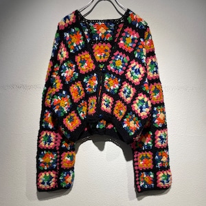 used crochet knit cardigan