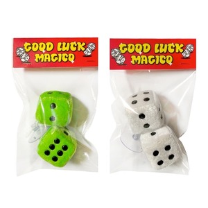 Magico "Good Luck" Plush dice with suction cup